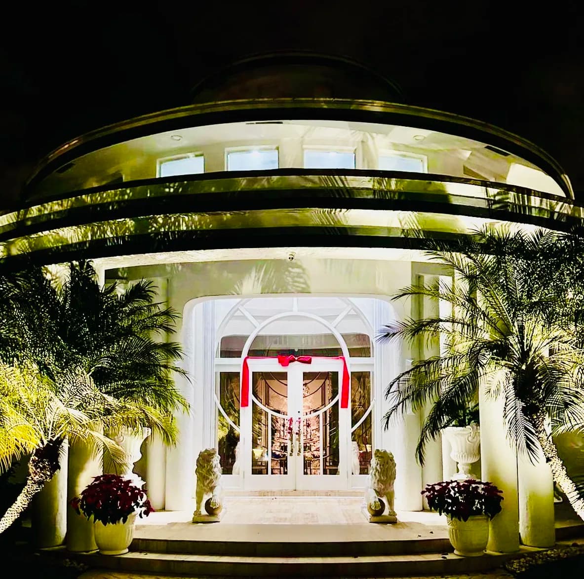 The Global Intercultural Center at night